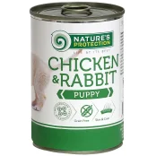 Консерва Natures Protection Puppy chicken & rabbit для щенков, 400 г