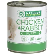 Консерва Natures Protection Puppy chicken & rabbit для цуценят, 800 г