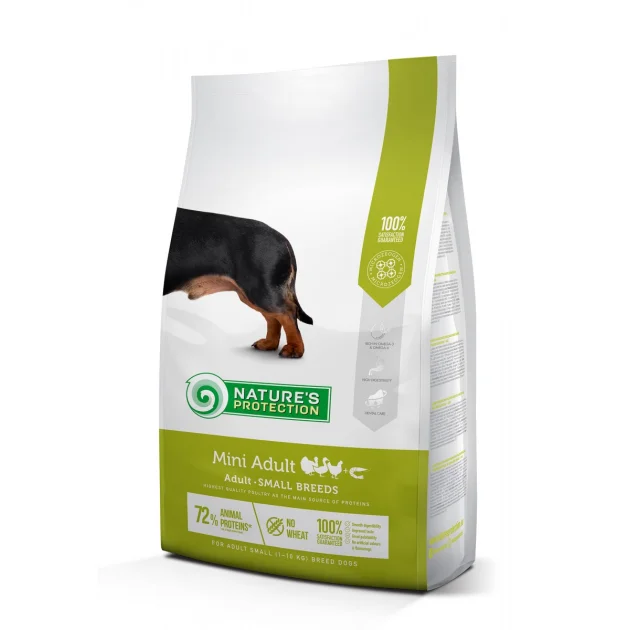 Сухой корм Natures Protection Mini Adult для собак малых пород, 7.5 кг
