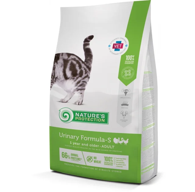 Сухий корм Natures Protection Urinary Formula-S для профілактики і лікування МКБ, для котів, 2 кг