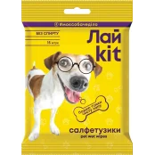 Вологі серветки Лайkit для догляду за тваринами 15 шт