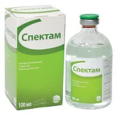 Раствор для инъекций Ceva Спектам при лечении ЖКТ для КРС, МРС, 100 мл