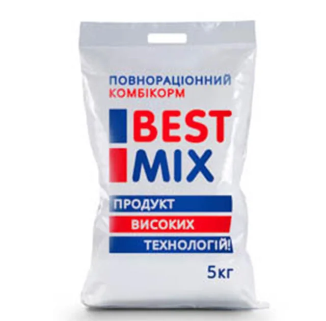 Престартовий комбікорм Best Mix для бройлерів від 0 до 8 днів, 5 кг