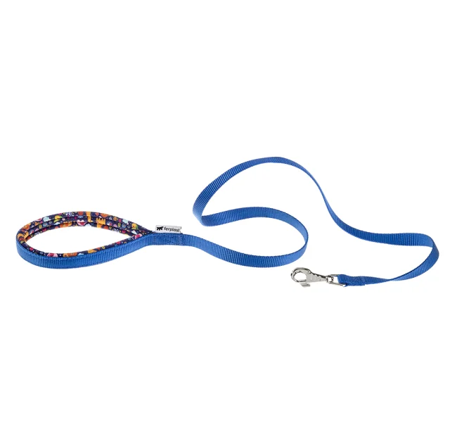 Нейлоновый поводок Ferplast Daytona Fantasy G20/120 Blue для собак, 20 мм 120 см