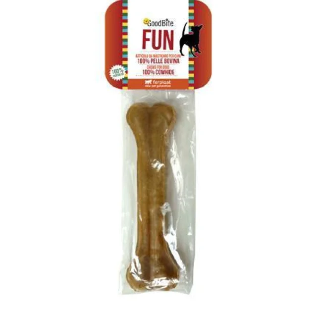 Прессованные жевательные косточки Ferplast GoodBite Fun 4058 Bone Natural 45g для собак, 11x3,5x1,8 см