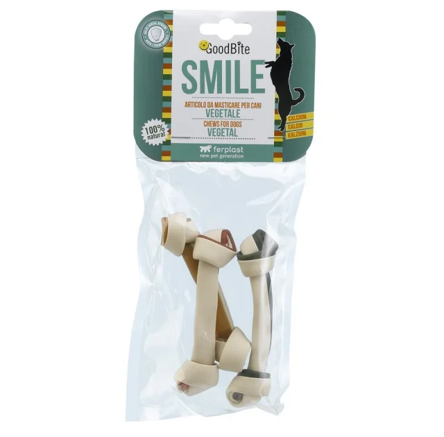 Жевательные косточки Ferplast GoodBite Smile 4562 Osso 33g для собак на растительной основе, 11,5x3x3 см