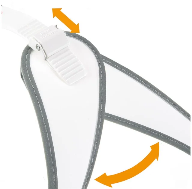 Ferplast Agila 7 Harness White ергономічна шлейки для собак з системою мікрорегулюванням, 63x71 см
