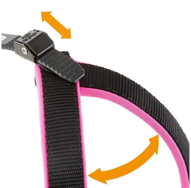 Эргономичная шлейка Ferplast Agila Fluo 8 Pink для собак, 69x77 см