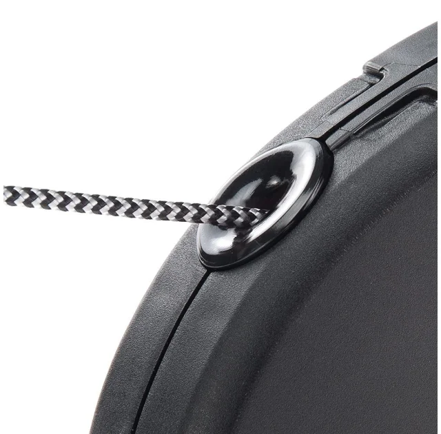 Поводок-рулетка для собак до 50 кг Ferplast Amigo Easy L Cord Nero cо шнуром, чорний, 5 м