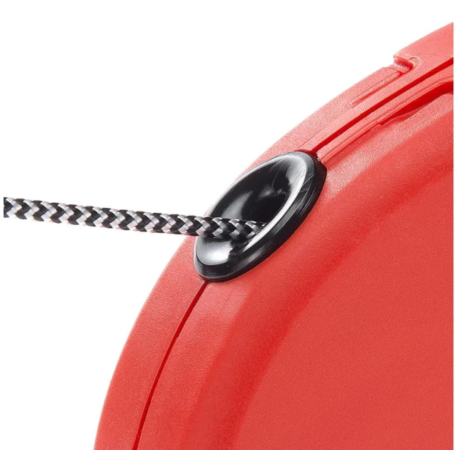 Поводок-рулетка для собак до 50 кг Ferplast Amigo Easy L Cord Rosso cо шнуром, червоний, 5 м