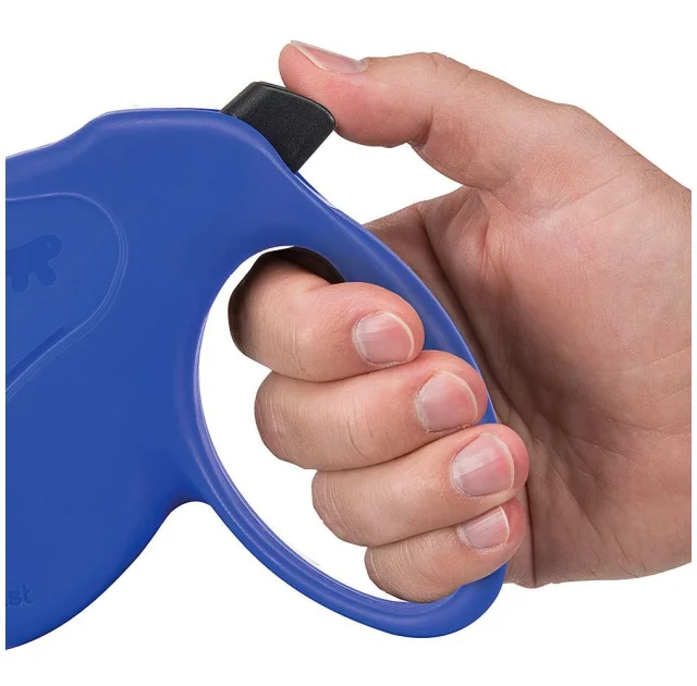 Поводок-рулетка для собак до 12 кг Ferplast Amigo Easy Mini Cord Blue cо шнуром, синій, 3 м